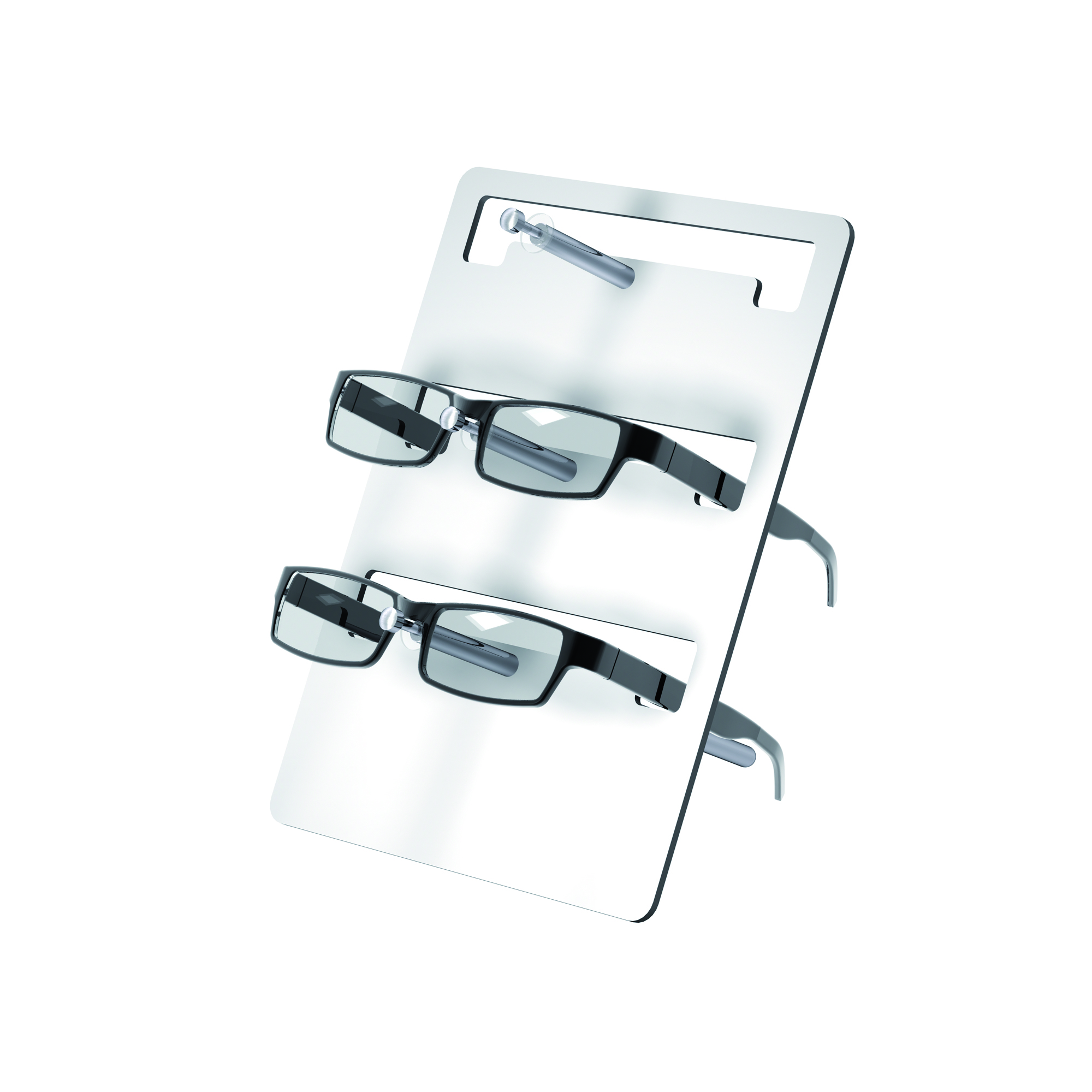 SCHWARZ BRILLENSTÄNDER BRILLEN-HALTER Brillenregal Ständer aus
