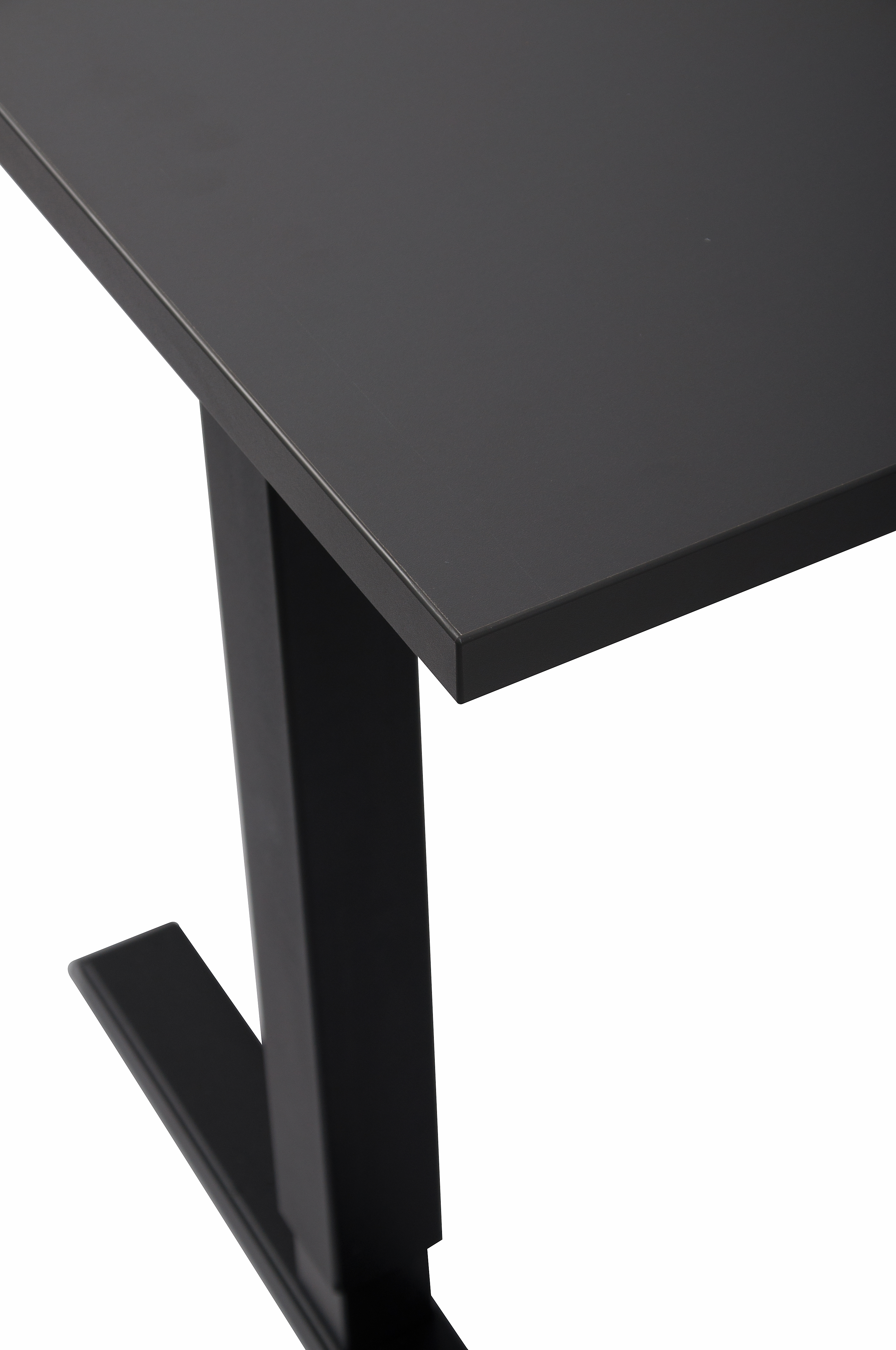 Home-Office Schreibtisch elektrisch höhenverstellbar online schwarz Gestell kaufen 140x60cm